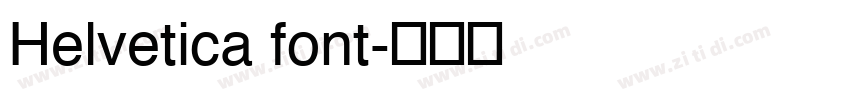 Helvetica font字体转换